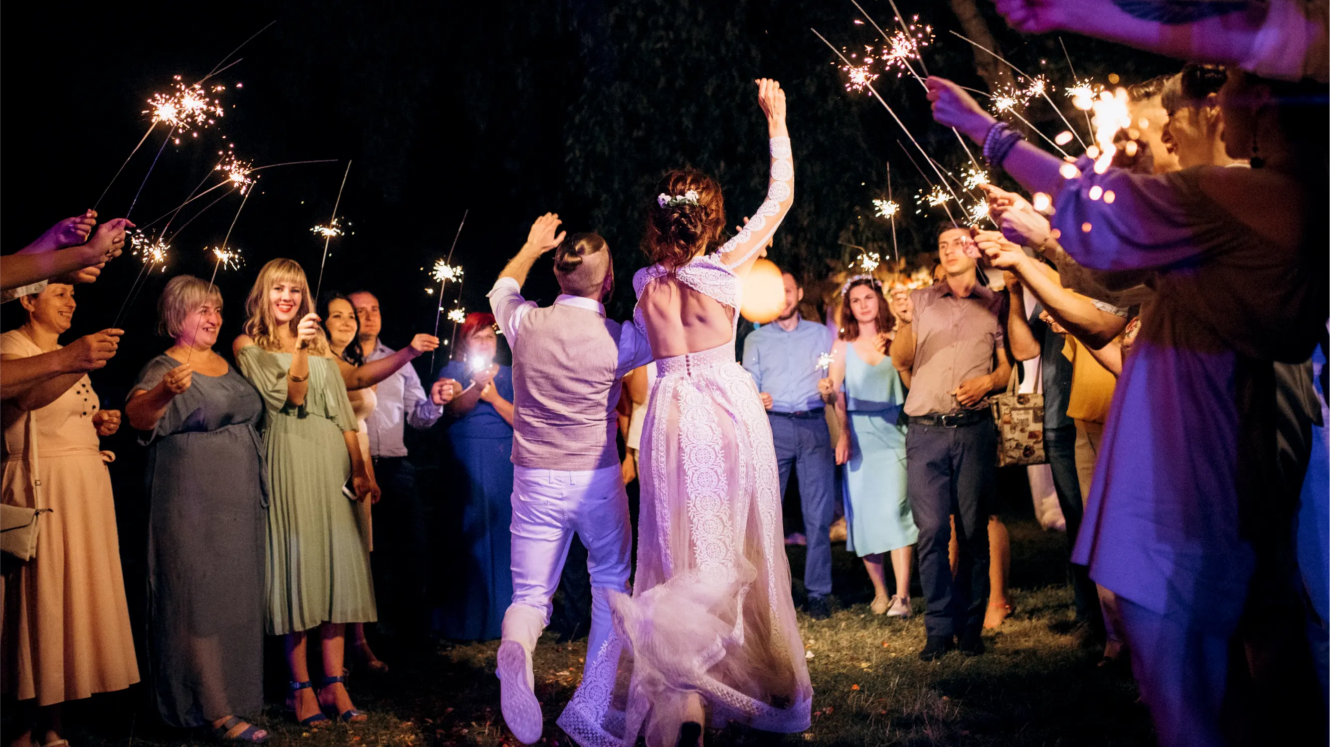 candle lit wedding set